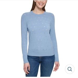 Women's M Karl Lagerfeld Blue Sweater